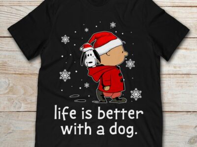 Charlie Brown And Snoop Dog Life Is Better With A Dog Christmas