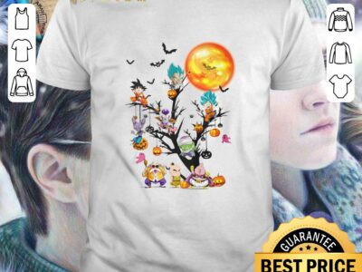 Awesome Dragon Ball Super Son Goku And Friends On The Tree Halloween Shirt