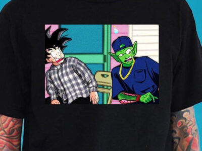 Son Goku And Vegeta Dragon Ball Characters On The Tree Shirt
