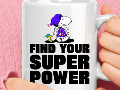 Find Your Super Power Snoopy Woodstock Go To Sleep Mug