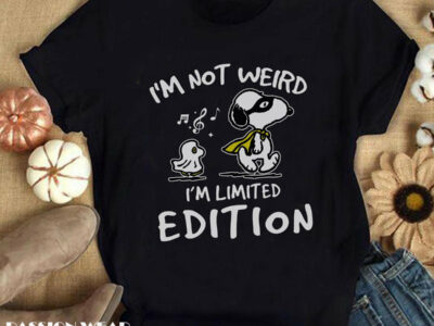 I’m Not Weird, I’m Limited Edition Snoopy Shirt, Funny Snoopy Shirt, Woodstock, Charlie Brown, Peanuts Fans Tee, Peanut Gang Shirt
