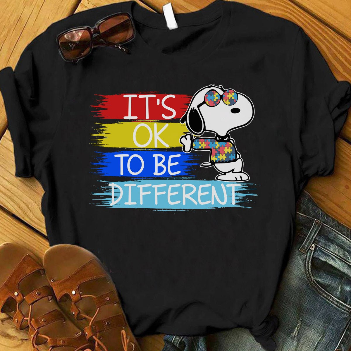 It's Ok To Be Different Snoopy Autism 