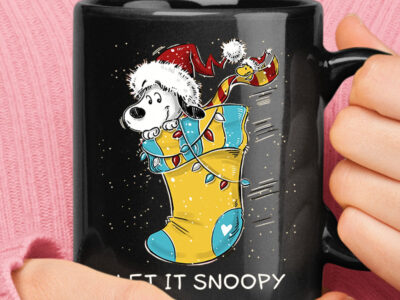 Let It Snow Let It Snoopy Christmas Mug
