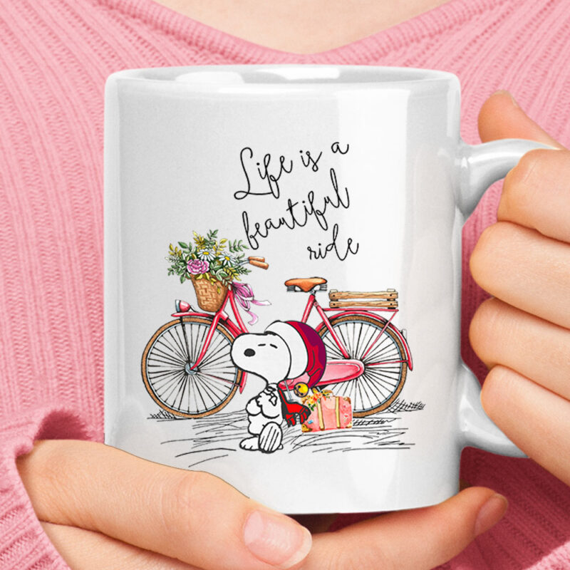 Life Is A Beautiful Ride Spring And Summer Snoopy Mug