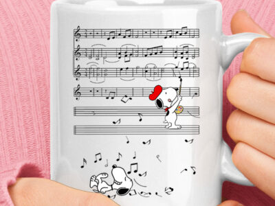 Snoopy Painter Painting The Music Sheet Mug