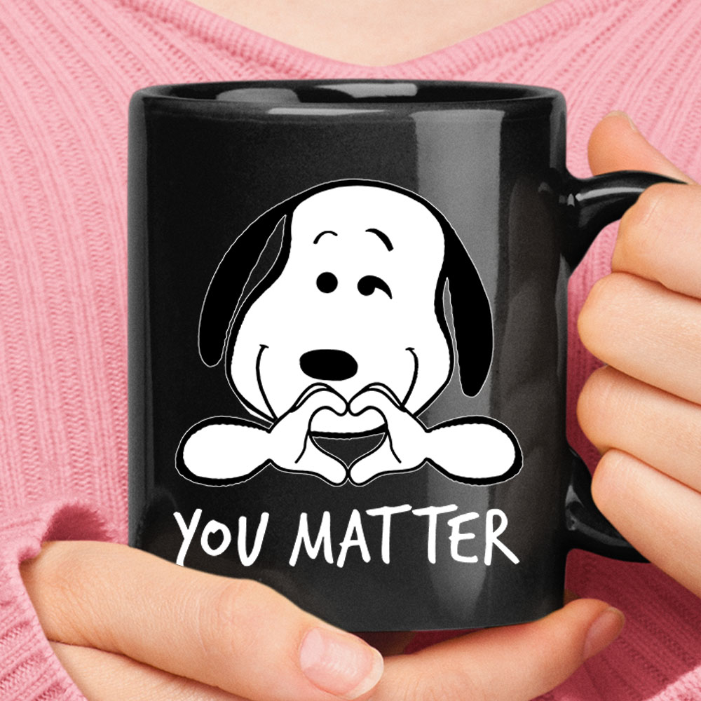 You Matter Love You Snoopy Mug