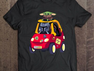 Cute Baby Yoda On Car Gift Baby On Board
