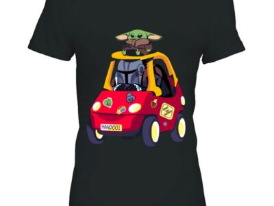 Cute Baby Yoda On Car Gift Baby On Board