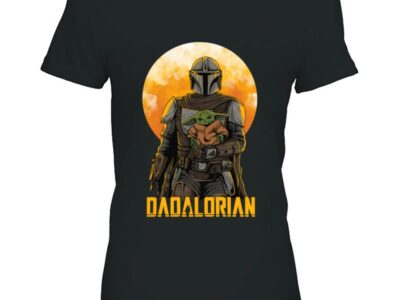 Dadalorian Star Wars Mandalorian Baby Yoda Father’s Day Moon