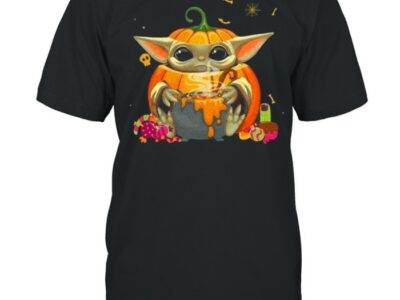 Baby yoda coslay pumpkin shirt