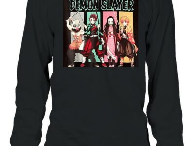 demon slayer main characters long sleeved t shirt