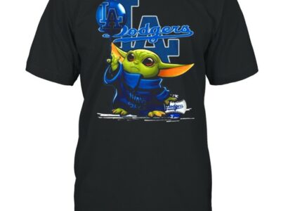 Los Angeles Dodgers Baseball Star Wars Baby Yoda 2021 T-Shirt