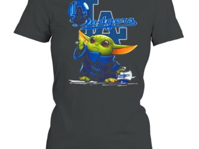 Los Angeles Dodgers Baseball Star Wars Baby Yoda 2021 T-Shirt