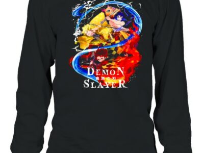 slayer demon anime graphic long sleeved t shirt