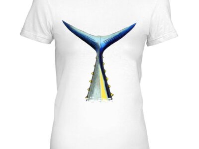Back Print Deep Sea Fishing Tuna Tail Bluefin Tuna Premium