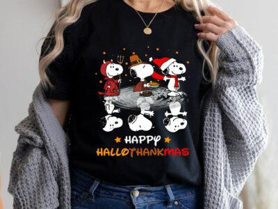 Peanuts Snoopy Happy Hallothanksmas – Thanksgiving Snoopy Shirt