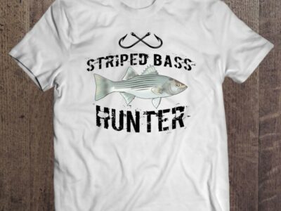 Striped Bass Fishing Graphic Freshwater Fish Gifts Co.