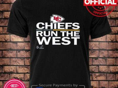 Chiefs run the west shirt Kansas city Chiefs red 2021 afc west division champions trophy shirt