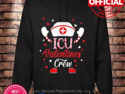 Icu valentines day nurse crew family group nursing shirt