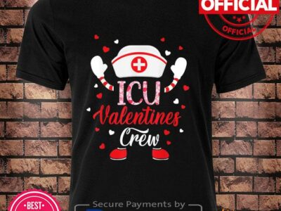 Icu valentines day nurse crew family group nursing shirt