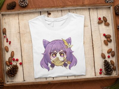 Keqing Eat Genshin Impact Premium T Shirt
