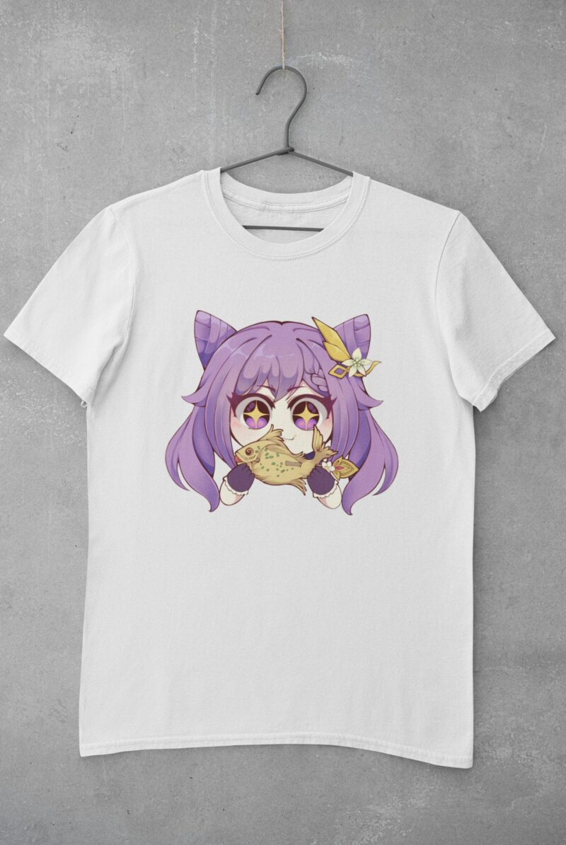 Keqing Eat Genshin Impact Premium T Shirt