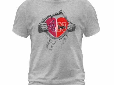 Nebraska Huskers  & Atlanta Braves It’s In My Heart T Shirt