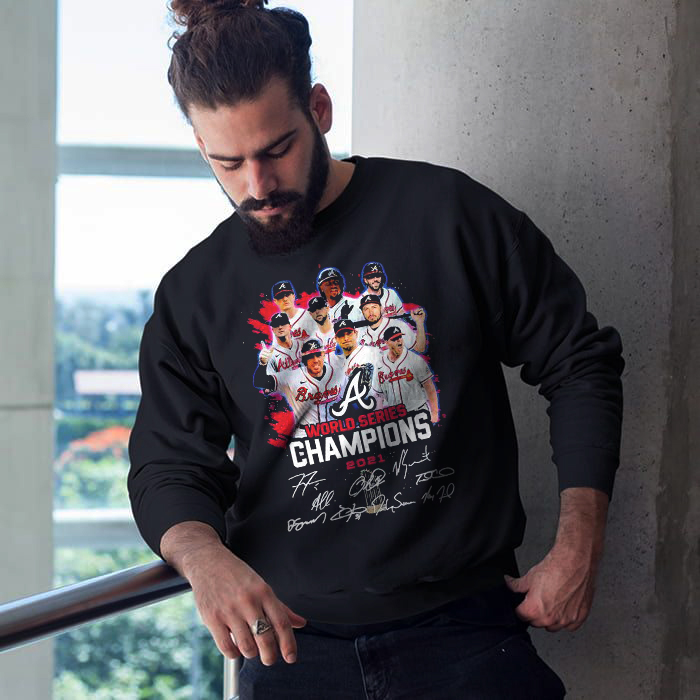 Atlanta Braves World Series Champions 2021 Signatures Gifts T-Shirt