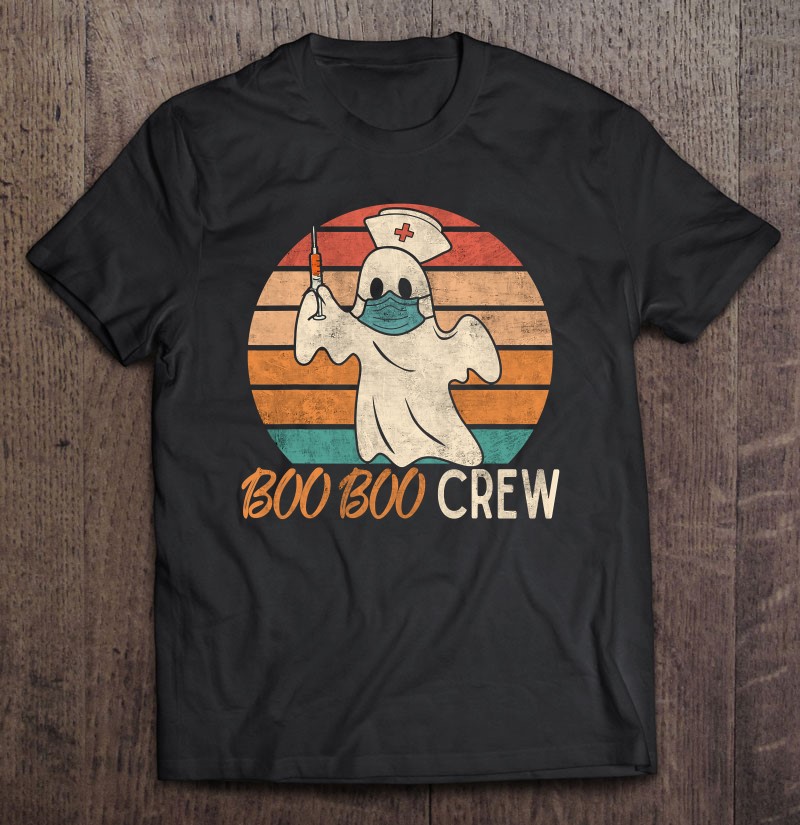 Boo Boo Crew Ghost Nurse Halloween Costume Nurses Rn Vintage