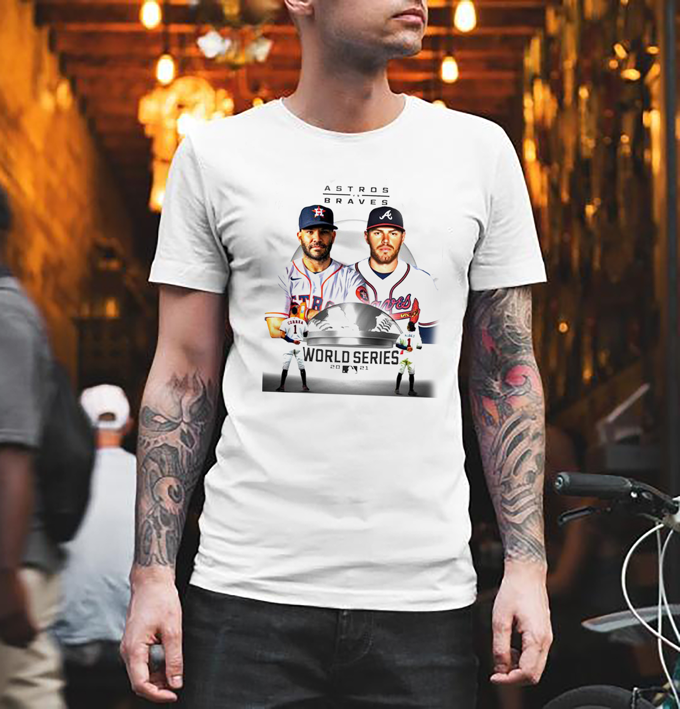 Correa Houston Astros vs Albies Atlanta Braves World Series 2021 Classic T-Shirt