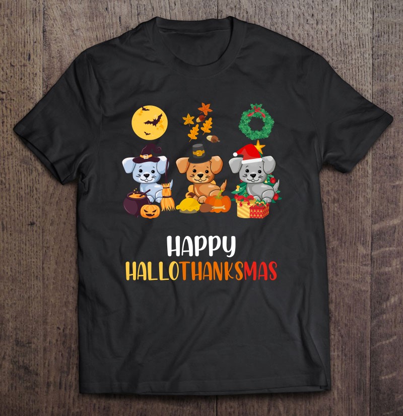 Cute Puppy Halloween Dog Christmas Happy Hallothanksmas Dog