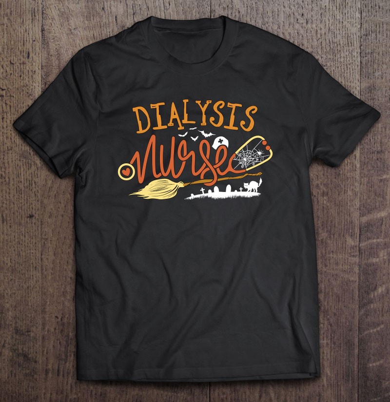Dialysis Nurse Halloween – Nephrology Nursing Witch On Broom