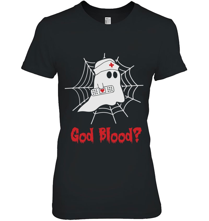 God Blood Funny Nurse Boo Halloween Costume Classic