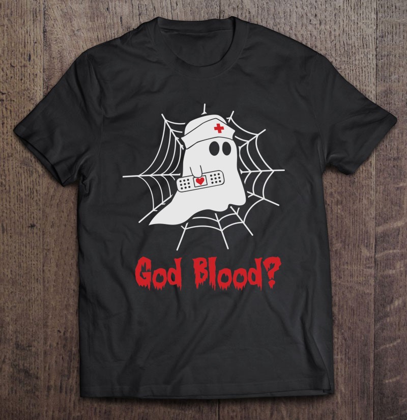 God Blood Funny Nurse Boo Halloween Costume Classic