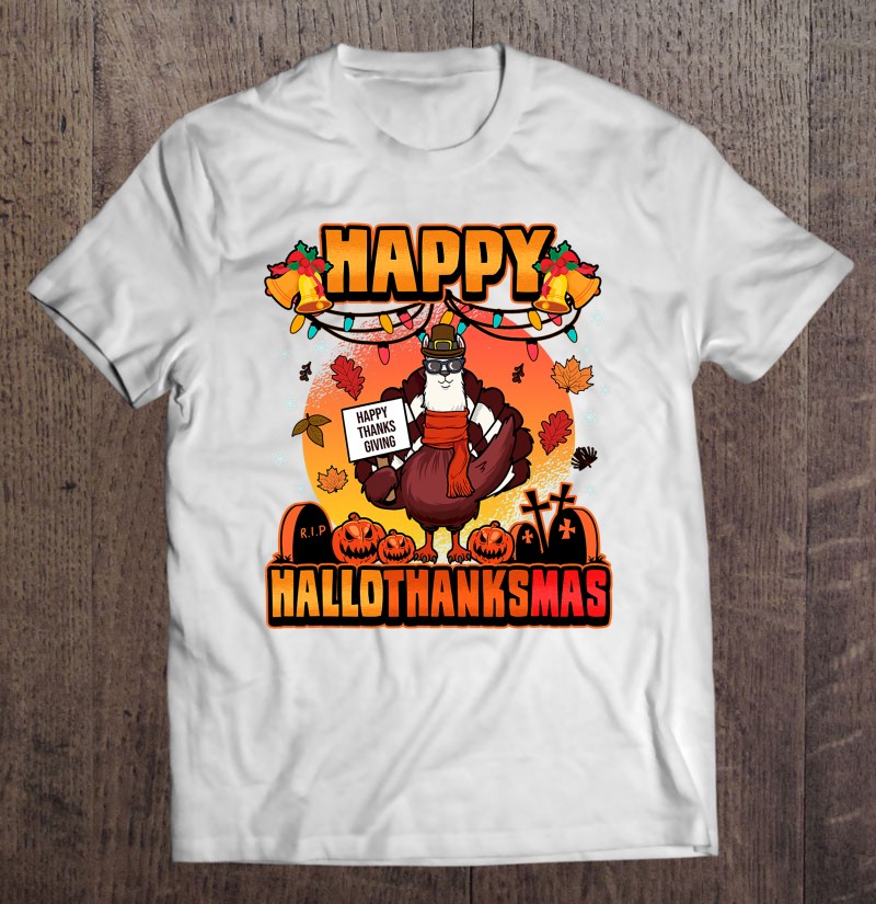 Halloween Christmas Happy Hallothanksmas Llama Turkey