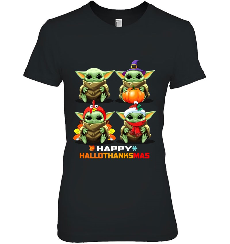 Happy Hallothanksmas Baby Yoda Version