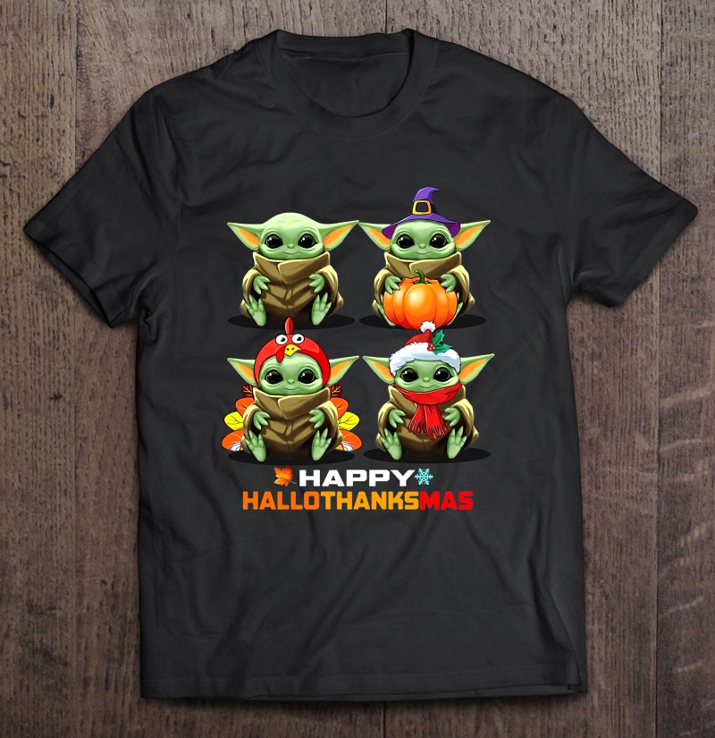 Happy Hallothanksmas Baby Yoda Version