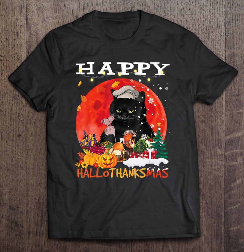 Happy Hallothanksmas Black Cat Cakes Thanksgiving Halloween