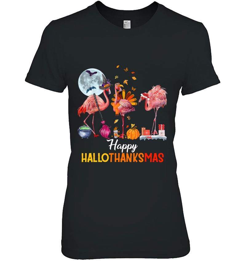 Happy Hallothanksmas Flamingo Version