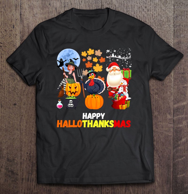 Happy Hallothanksmas Funny Halloween Classic Happy Hallothanksmas Funny Halloween Classic