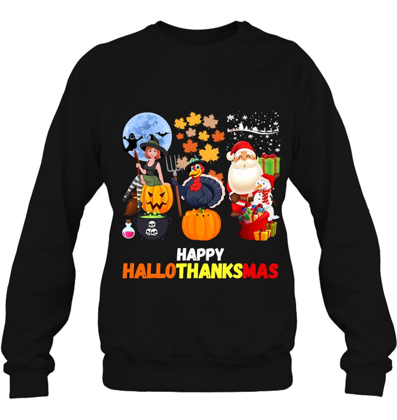 Happy Hallothanksmas Funny Halloween Classic Happy Hallothanksmas Funny Halloween Classic