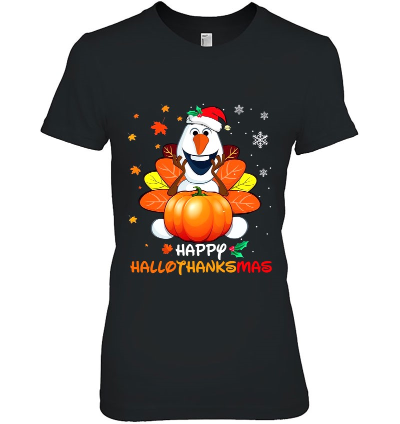 Happy Hallothanksmas Olaf Frozen Pumpkin Halloween Christmas