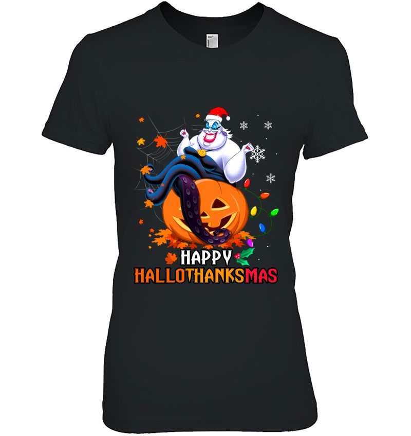 Happy Hallothanksmas Ursula The Little Mermaid Halloween Thanksgiving Christmas