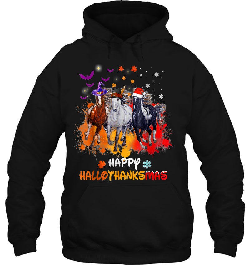 Horse Halloween And Merry Christmas Happy Hallothanksmas Essential Horse Halloween And Merry Christmas Happy Hallothanksmas Essential
