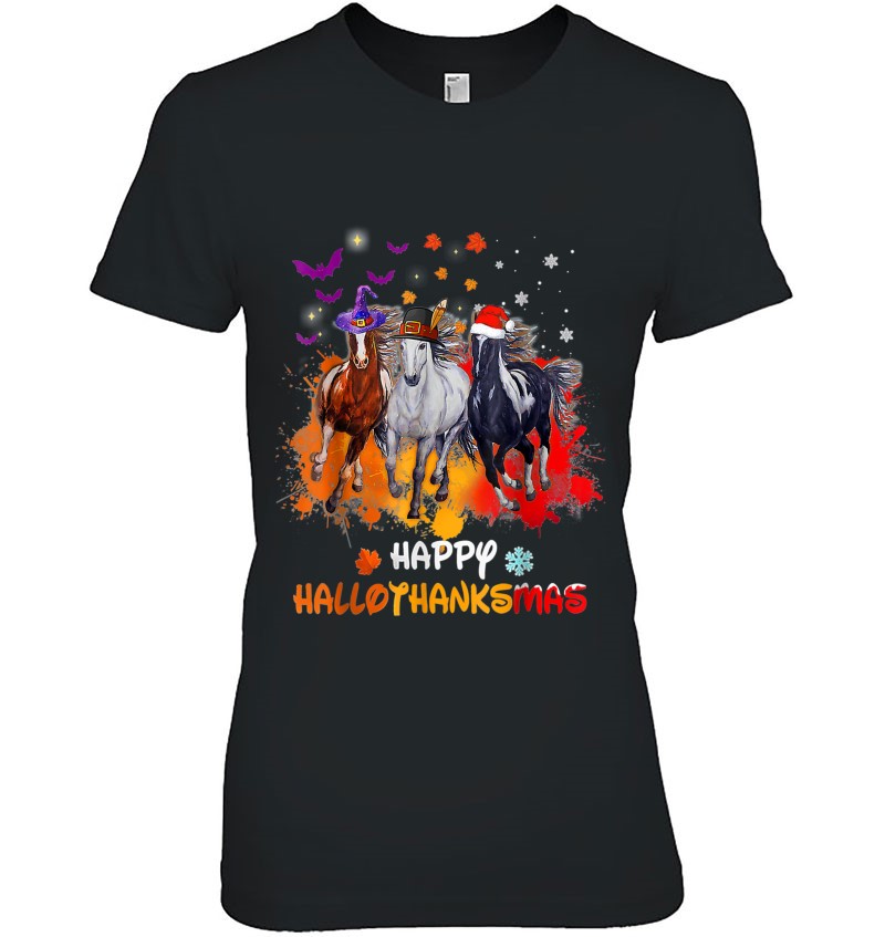 Horse Halloween And Merry Christmas Happy Hallothanksmas Essential Horse Halloween And Merry Christmas Happy Hallothanksmas Essential