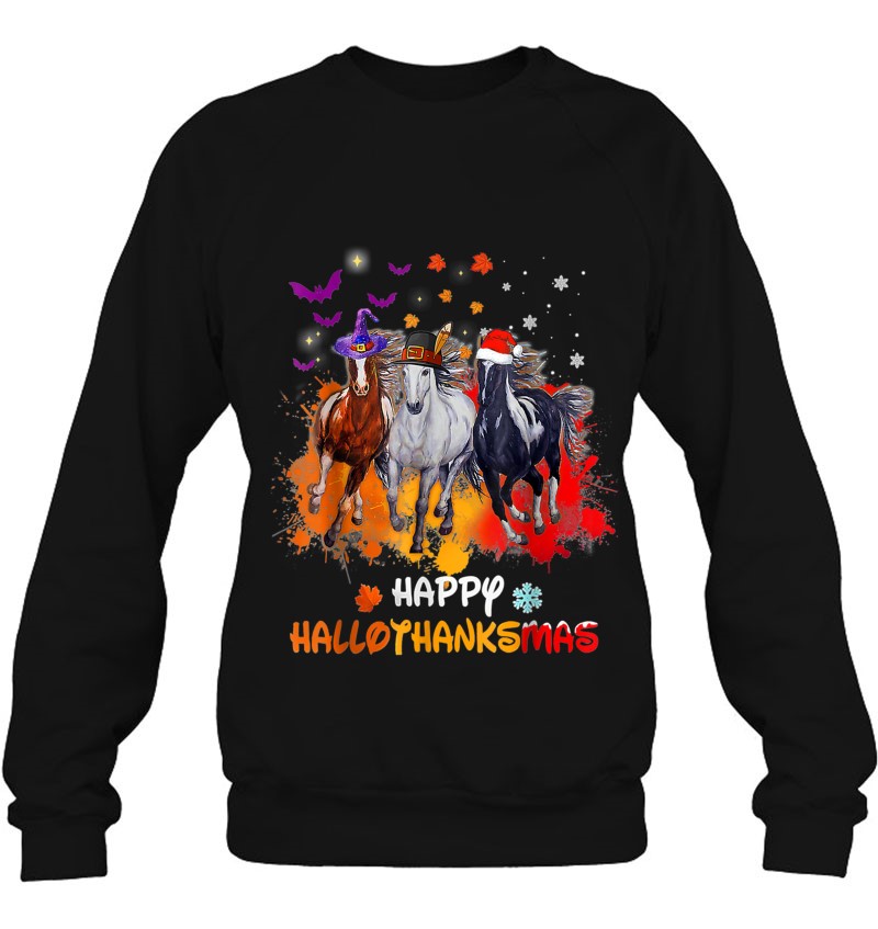 Horse Halloween And Merry Christmas Happy Hallothanksmas Essential Horse Halloween And Merry Christmas Happy Hallothanksmas Essential