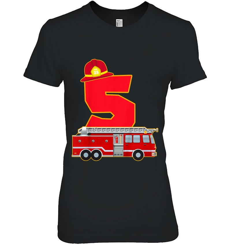 Kids 5Th Birthday Firefighter I 5 Years Old Fireman Gift