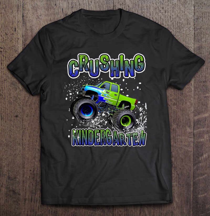 Kids Boys Kindergarten Truck Shirt For Grade School Kids