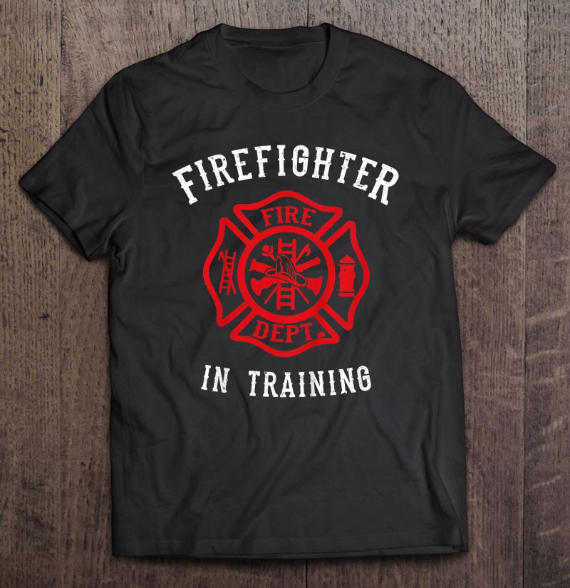 Kids Firefighter Shirt For Kids Cute Toddler Fire Fighter