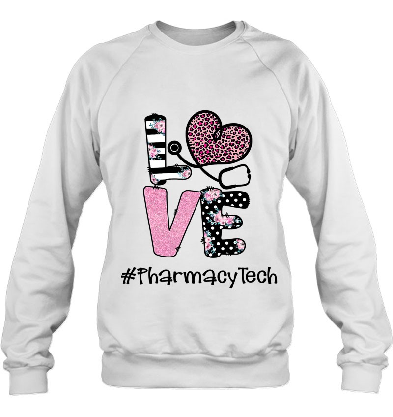 Love Pharmacy Tech Pink Leopard Flower Nurse Lovers Love Pharmacy Tech Pink Leopard Flower Nurse Lovers